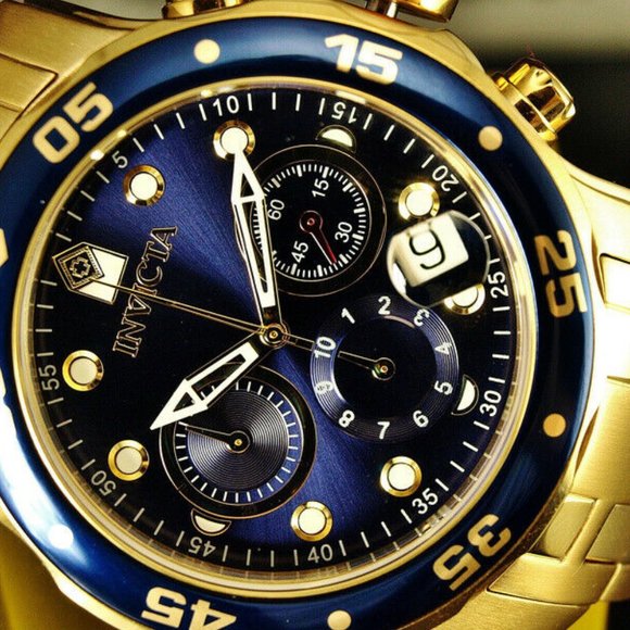 Men's Invicta 18k Plated Professional Watch